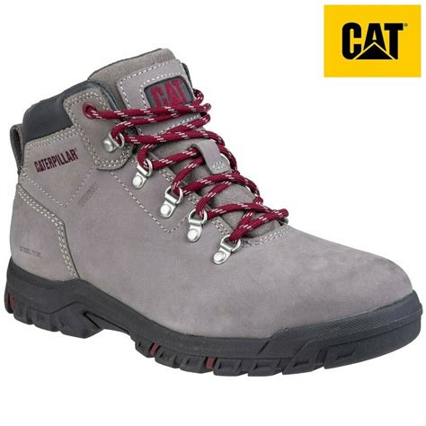 Women's Caterpillar CAT MAE waterproof work Safety Steel Toe Cap Grey ...