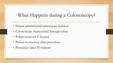 Colonoscopy Procedure