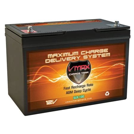 VMAX SLR100 AGM Deep Cycle Battery Replaces interstate marine and RV ...