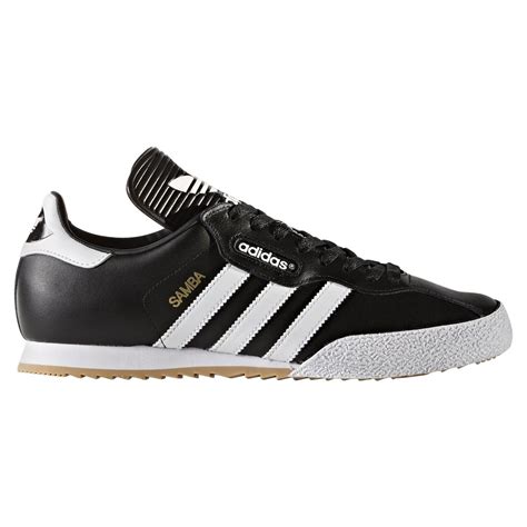 adidas ORIGINALS MEN'S SAMBA SUPER TRAINERS BLACK RETRO CLASSIC LEATHER ...