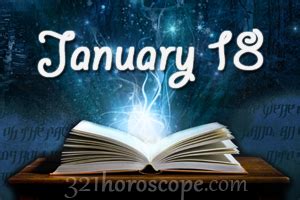 January 18 Birthday horoscope - zodiac sign for January 18th