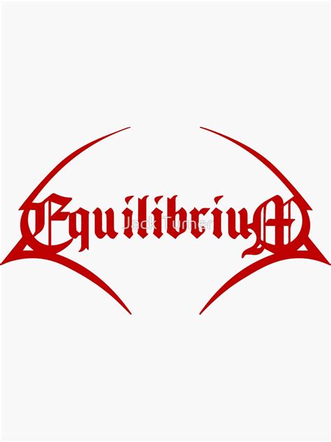 "Equilibrium Band Logo" Sticker for Sale by DogBuggies | Redbubble