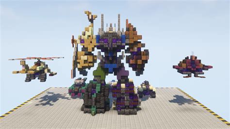 Transformers: Fall of Cybertron - Bruticus and Combaticons 1:1 scale (with download) Minecraft Map