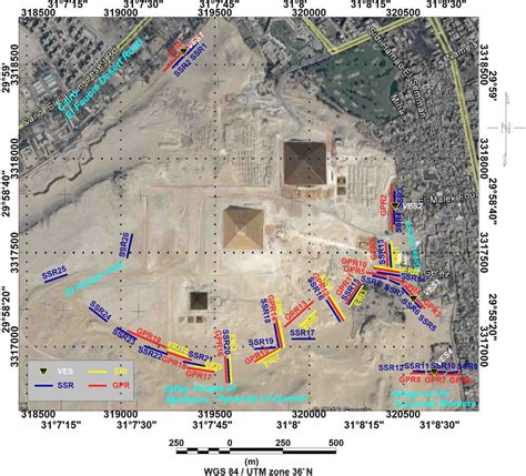 Locations for the profiles and techniques used along the different... | Download Scientific Diagram