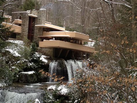 Fallingwater is the name of a very special house that is built over a ...