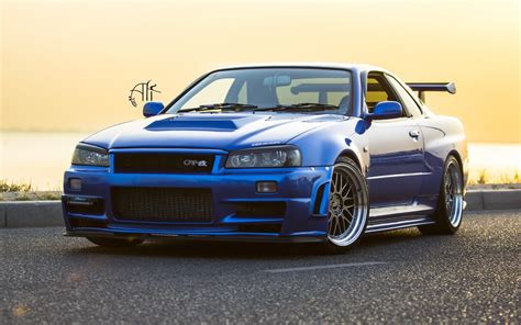 Nissan Skyline GT-R R34 Car Wheels Tuning wallpaper | 1680x1050 | #17601