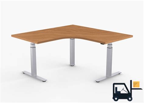 L Shaped Adjustable Stand Up Desk - Adjustable Height Desks