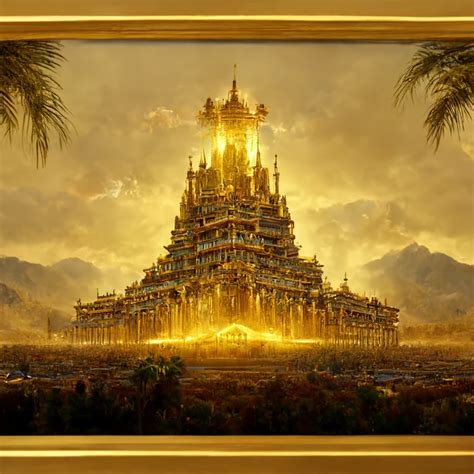 prompthunt: the magnificent golden palace of Thor in Asgard, with ...