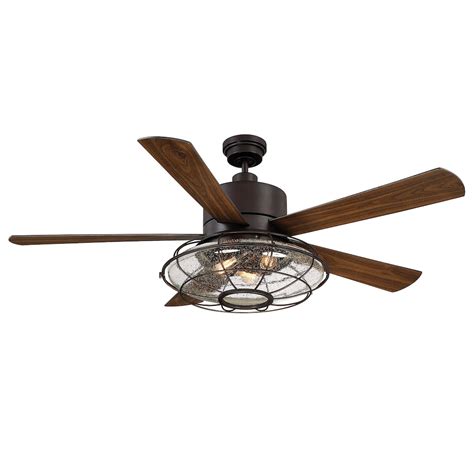 Filament Design 56" 5 Blade English Bronze Ceiling Fan | The Home Depot ...