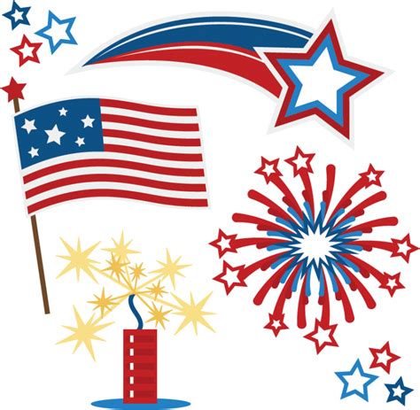 4th of July SVG Clip art America SVG Cut File Commercial use Silhouette ...