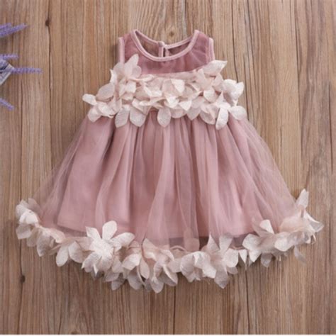 Buy Princess Baby Girls Dress Summer Sleeveless Floral Tutu Ball Gown Child Party Dresses ...