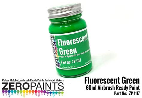 Fluorescent Green Paint 60ml | ZP-1117 | Zero Paints