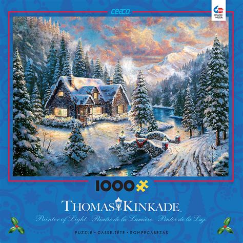 Thomas Kinkade Christmas - High Country Christmas Jigsaw Puzzle | PuzzleWarehouse.com