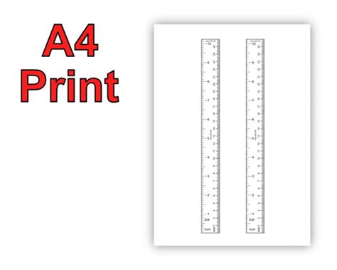 Large Print 12-inch Ruler Template Download Printable PDF, 53% OFF