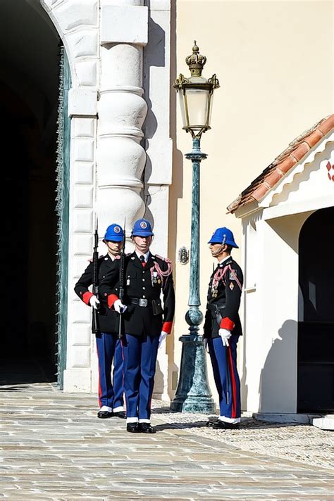 Monaco Palace Of Monaco Guard Changing Of The Guard-20 Inch By 30 Inch Laminated Poster With ...