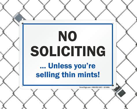 Funny No Soliciting Signs