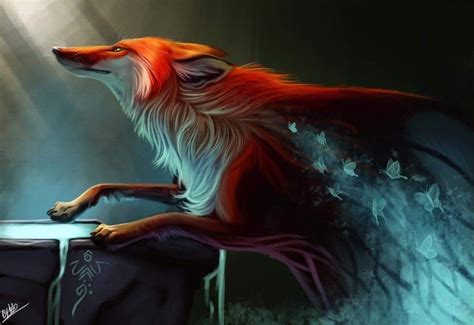 Fox Fantasy, Fantasy Art, Fox Spirit, Spirit Animal, Fantasy Creatures, Mythical Creatures ...