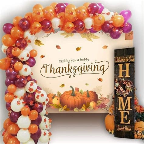 Thanksgiving Decorations Fall Party Supplies Balloons 85pcs - Etsy