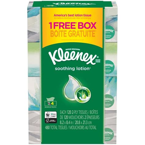 Kleenex Facial Tissues with Lotion (480 ct) - Instacart