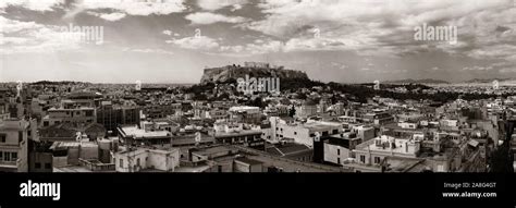 Athens skyline rooftop view panorama, Greece Stock Photo - Alamy