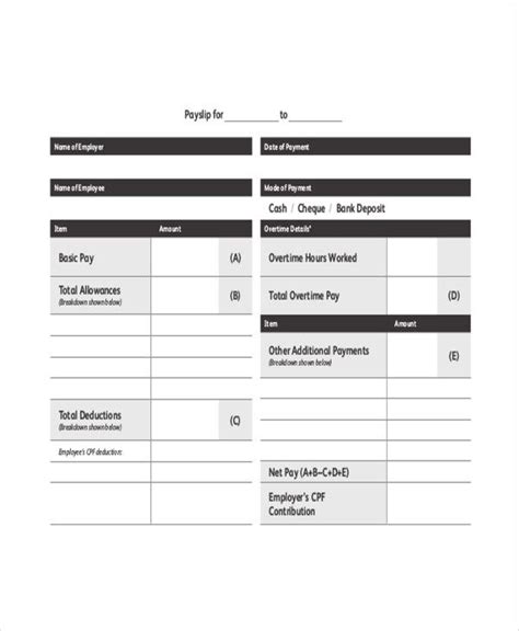 Salary Receipt Template - 6+ Free Word, PDF Format Download | Receipt ...