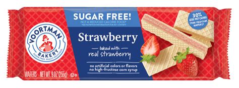 Voortman Sugar-Free Strawberry Wafer Cookies, 9 Oz. - Walmart.com - Walmart.com