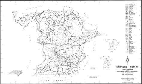 2000 Road Map of Richmond County, North Carolina