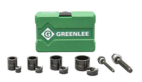 Greenlee 7235BB Knockout Kit Hole Punch Set, 10 Piece, 10, 12 ga. Steel ...