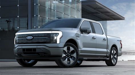 2023 Ford F 150 Lightning Platinum Azure Gray Metallic Tri Coat | AUTOBICS