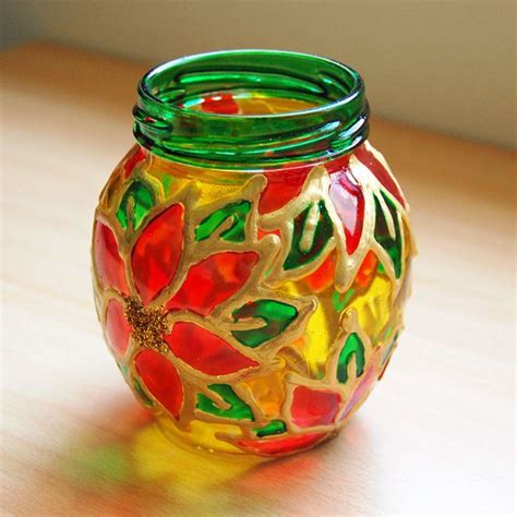 Stained Glass Jars | Kids' Crafts | Fun Craft Ideas | FirstPalette.com ...