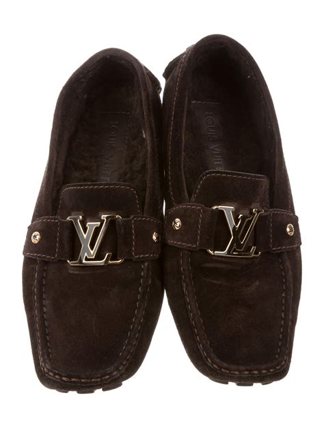 Louis Vuitton Suede Monogram Loafers - Shoes - LOU125838 | The RealReal