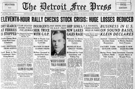 The Great Depression newspaper headlines: Turmoil & uncertainty after ...