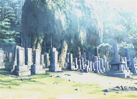 Cemetery, Scenery, Background, Anime Background, Anime Scenery, Visual Novel Scenery, Visual ...