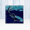 Wonderful Whale Shark Tile Trivet | Coastal Decor - Seaside Glass Gallery