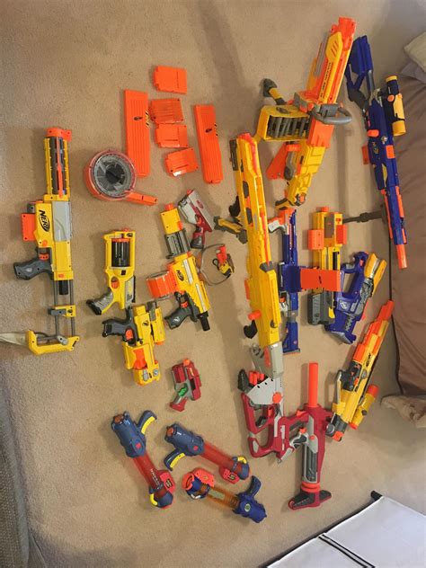 Just cleaned out some old nerf guns from my spare room. Anything worth ...