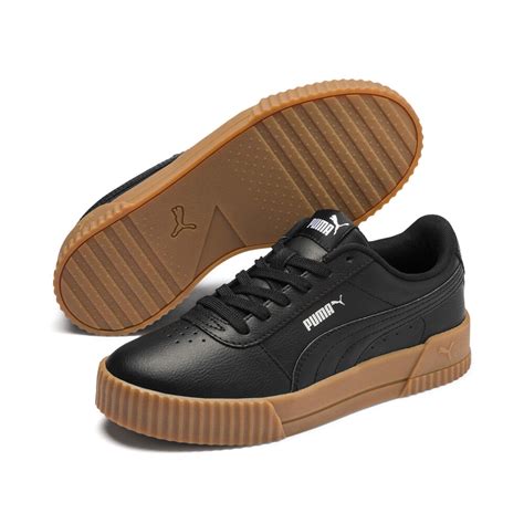 Carina Leather Women’s Sneakers | Black - PUMA