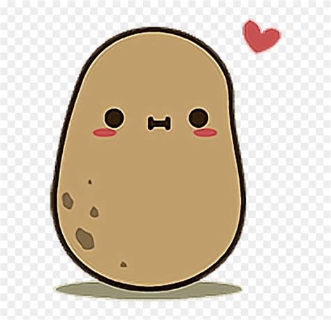 Potato Food Kawaii Cute Adorable - Kawaii Potato Clipart (#776929) - PinClipart