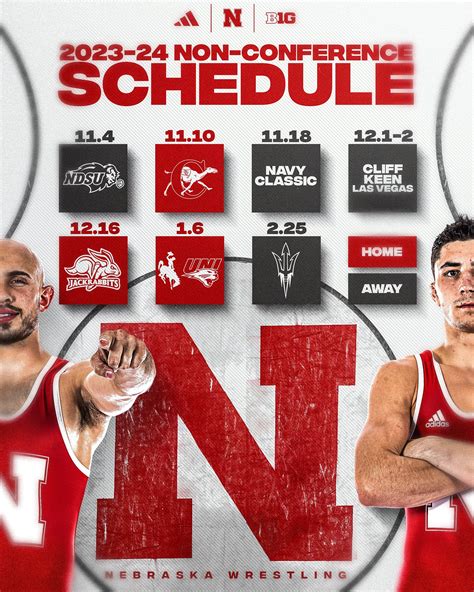 Husker Wrestling on Twitter: "First look at the 2023-24 non-con ⤵️ # ...