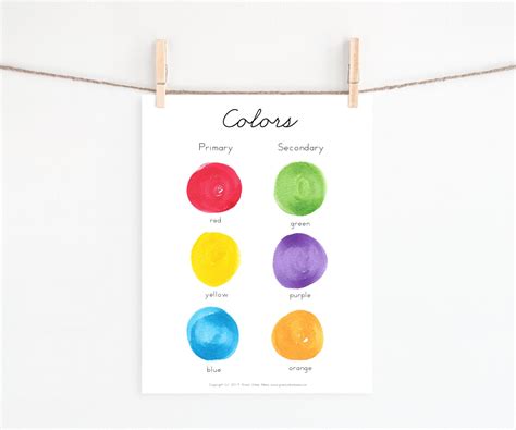 Rainbow Colors Collection | Montessori Homeschool Curriculum Art Print ...