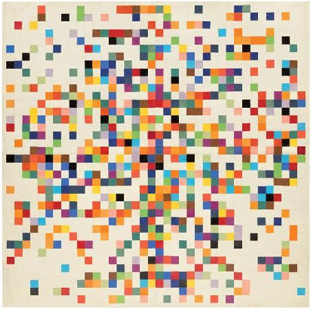 Spectrum Colors Arranged by Chance II, 1951 - Ellsworth Kelly - WikiArt.org