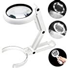 Brightech LightView PRO Magnifying Desk Lamp, 2.25x Light Magnifier, Adjustable Magnifying Glass ...