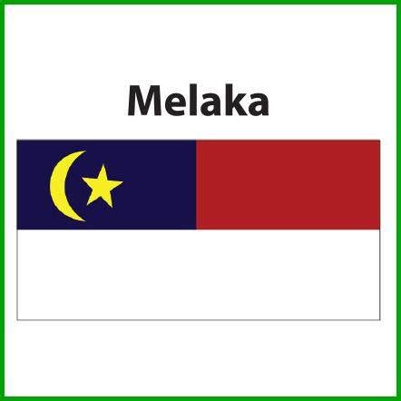 Melaka Flag 2x4ft, Bendera Melaka 2x4ft, Polyester | Lazada