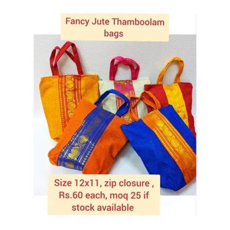 Standard Jute thamboolam bags, For Wedding Return Gift at Rs 60/piece in Chennai