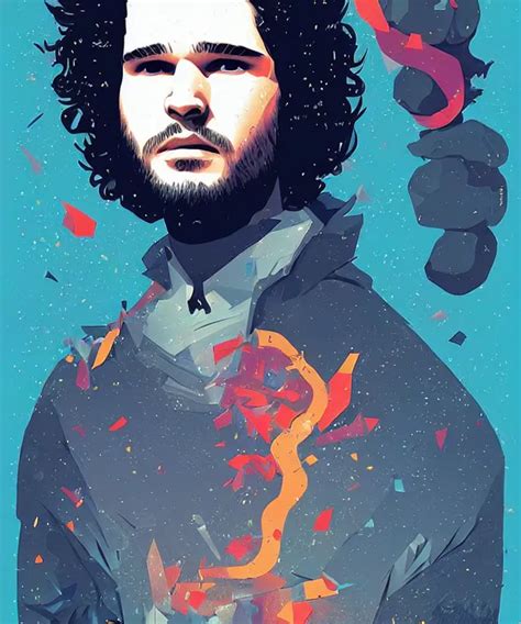 delirium portrait of jon snow, by petros afshar, ross | Stable ...