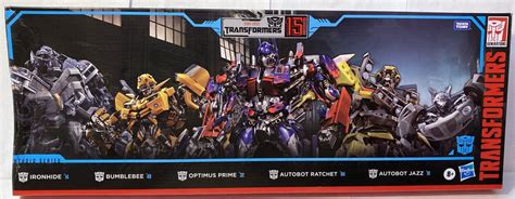 Transformers Studio Series Transformers Movie 15th Anniversary Multipack Bumblebee Ironhide Jazz ...