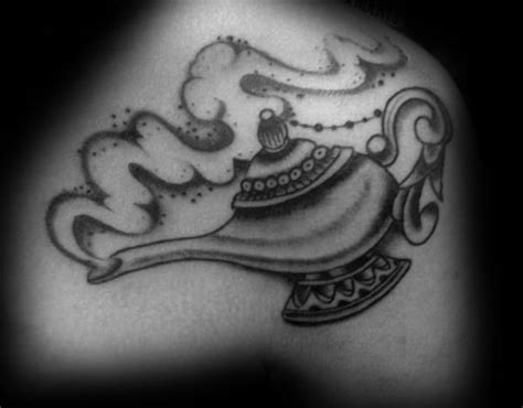 30 Genie Lamp Tattoo Designs For Men - Spirit Ink Ideas