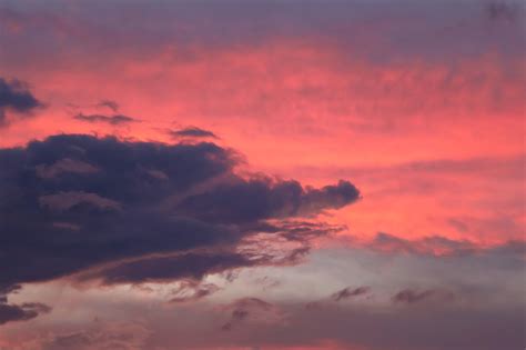 Kostenlose Bild: rosa Wolken, lila Himmel, dunkle Wolken, Sonnenuntergang, Wolken, Himmel, Sommer