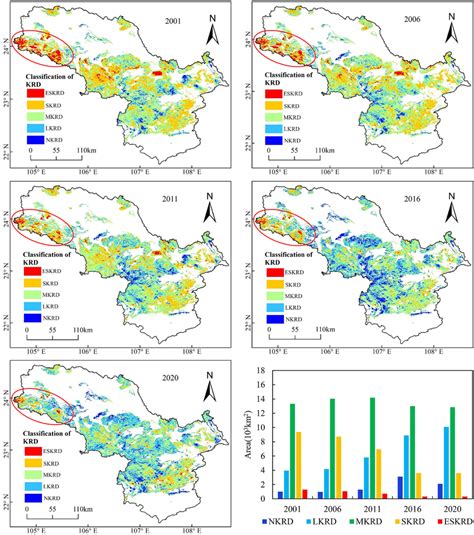 Spatial distribution of the karst rocky desertification. Maps were... | Download Scientific Diagram