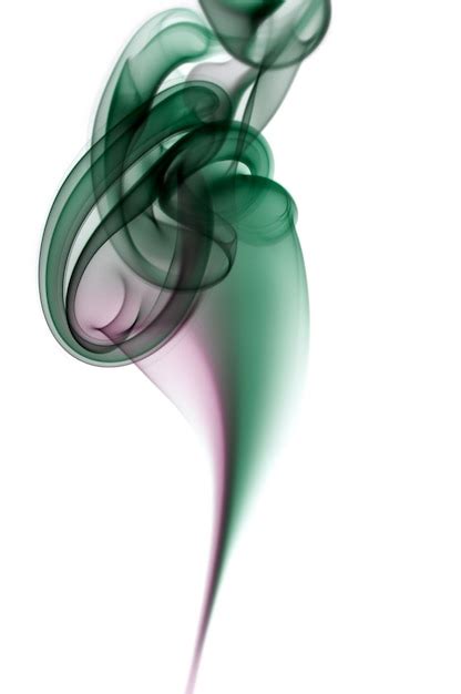 Premium Photo | Abstract smoke shapes over a white background