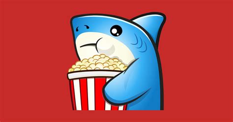 Shark Popcorn - Shark - T-Shirt | TeePublic